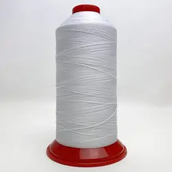 Нитка POLYART (ПОЛІАРТ) N20 колір 3201 білий, для пошиття чохлів на автомобільні сидіння і кермо, 1500м