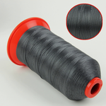 Швейна нитка POLYART №20, темно-сіра (9158), 1500 м Мініатюра 1