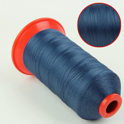 Нитка POLYART (ПОЛІАРТ) N20 6681 сталево блакитна, для пошиття чохлів на автомобільні сидіння і кермо, 1500м