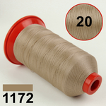 Швейна нитка POLYART №20, бежева (1172), 1500 м Мініатюра 3