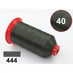 Нитка POLYART (ПОЛІАРТ) N40 444 темна хакі, для пошиття чохлів на автомобільні сидіння і кермо, 3000м