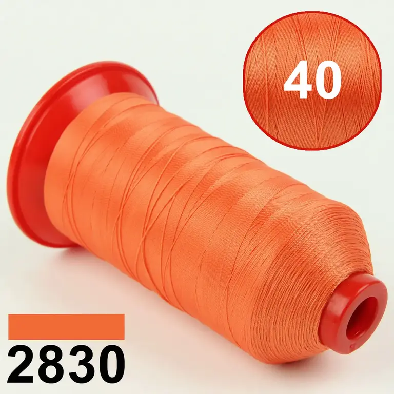 Нитка N40 2830 оранжева, довжина 3000 метрів OZEN IPLIK P-Plus