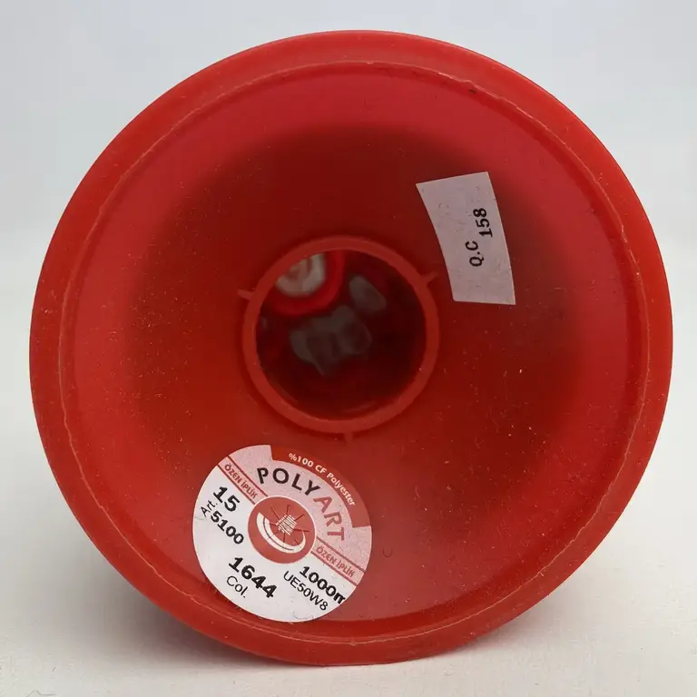 Нитка N15 1644 червона, довжина 1000 метрів OZEN IPLIK P-Plus