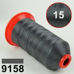 Нитка POLYART (ПОЛІАРТ) N15 9158 темно-сіра, для пошиття чохлів на автомобільні сидіння і кермо, 1000м