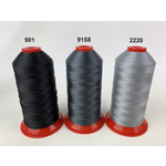 Нитка N30 9158 темно-сіра, довжина 2500 метрів OZEN IPLIK P-Plus Мініатюра 2