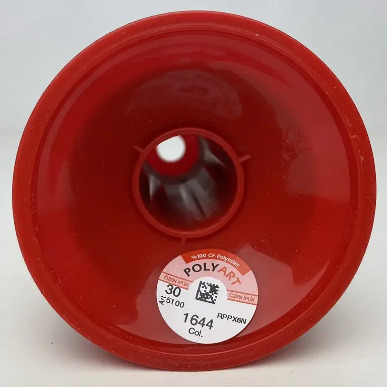 Нитка N30 1644 червона, довжина 2500 метрів OZEN IPLIK P-Plus