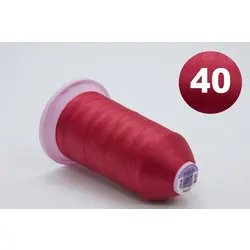 Нитка TURTLE 100% поліестер, товщина № 40, 35712 червона, довжина 3000м, Туреччина