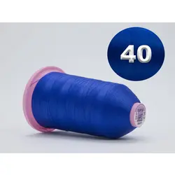 Нитка TURTLE 100% поліестер, товщина № 40, 35971 синя, довжина 3000м, Туреччина