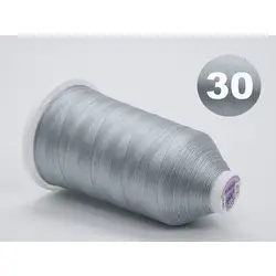 Нитка TURTLE 100% поліестер, товщина № 30, 35835 сіра, довжина 2500м, Туреччина