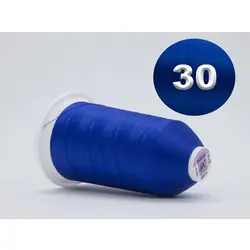 Нитка TURTLE 100% поліестер, товщина № 30, 35971 синя, довжина 2500м, Туреччина