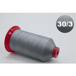 Нитка швейна TEKNOPES № 30/3, 9071 сіра, 2500м, Італія