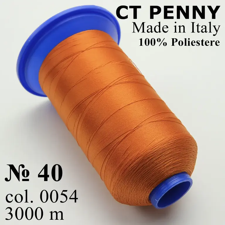 Нитка N40 0054 мандаринова, довжина 3000 метрів PENNY
