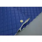 Стьобаний шкірозамінник Maldive mdst-500/5 "Ромб синій" з синьою ниткою Мініатюра 1