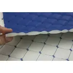 Стьобаний шкірозамінник Maldive mdst-500/5 "Ромб синій" з синьою ниткою Мініатюра 3