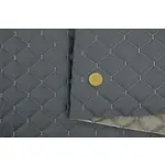 Стьобаний шкірзам Hercul сірий «Ромб» (сіра нитка) Мініатюра 1