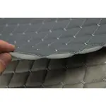 Стьобаний шкірзам Hercul сірий «Ромб» (сіра нитка) Мініатюра 3