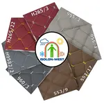 Каталог (зразки 10х10см) шкірозамінника стьобаного Maldive "Ромб", на поролоні 7мм, флізеліні, Туреччина Мініатюра 1