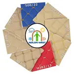 Каталог (зразки 10х10см) шкірозамінника стьобаного Maldive "Ромб", на поролоні 7мм, флізеліні, Туреччина Мініатюра 2