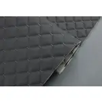 Стьобаний шкірзам Maldive темно-сірий «Ромб» (темно-сіра нитка) Мініатюра 1