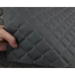 Стьобаний шкірзам Maldive темно-сірий «Ромб» (темно-сіра нитка) Мініатюра 2