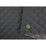 Стьобаний шкірзам Maldive темно-сірий «Ромб» (темно-сіра нитка) Мініатюра 3