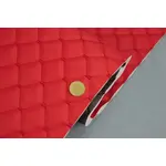 Стьобаний шкірзам Maldive яскраво червоний «Ромб» (червона нитка) Мініатюра 1
