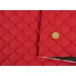 Стьобаний шкірзам Maldive яскраво червоний «Ромб» (червона нитка) Мініатюра 2