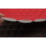 Стьобаний шкірзам Maldive яскраво червоний «Ромб» (червона нитка) Мініатюра 3