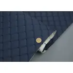 Стьобаний шкірзам Maldive "Темно-синій ромб" з темно-синьою ниткою Мініатюра 1