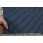 Стьобаний шкірзам Maldive "Темно-синій ромб" з темно-синьою ниткою Мініатюра 2