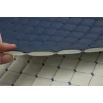 Стьобаний шкірзам Maldive "Темно-синій ромб" з темно-синьою ниткою Мініатюра 3