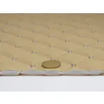 Стьобаний шкірзам Maldive "Бежевий ромб" з темно-бежевою ниткою Мініатюра 3