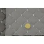 Стьобаний шкірзам Maldive "Ромб сірий" зі світло-сірою ниткою Мініатюра 2