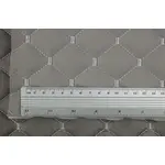 Стьобаний шкірзам Maldive "Ромб сірий" зі світло-сірою ниткою Мініатюра 4