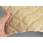 Стьобаний шкірзам Maldive бежевий «Ромб» (світло-бежева нитка) Мініатюра 2