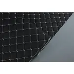 Псевдоперфорований шкірзам «Ромб чорний» зі світло-сірою ниткою Мініатюра 1