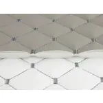 Стьобаний шкірзам Maldive сірий «Ромб» (темно-сіра нитка) Мініатюра 3