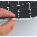 Стьобаний шкірзам чорний PRM-015-1 «Ромб» (біла нитка) Мініатюра 3