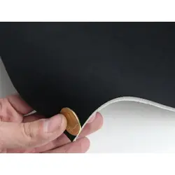 Стельовий автовелюр Micro Black S37, колір чорний на поролоні, товщина 3мм ширина 170см, Туреччина