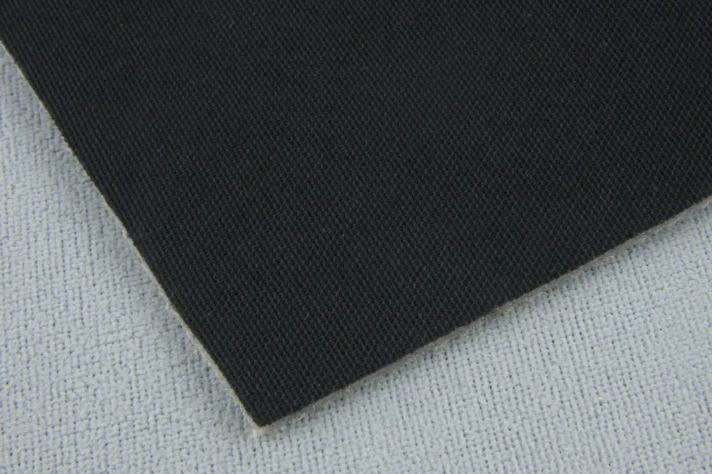 Автомобільна тканина Lacost Black D47, чорна на поролоні 3 мм, ширина 170 см