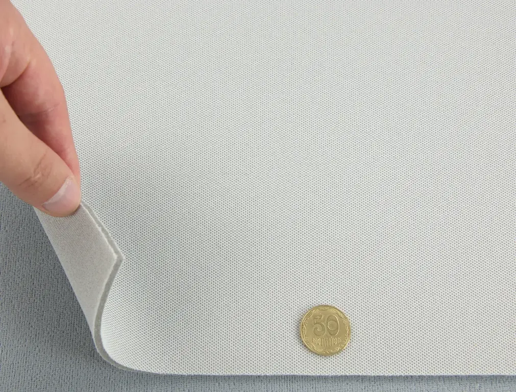 Cтельова автотканина Lacost D53 срібна - 1,7 м ширина