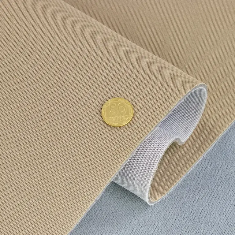 Cтельова автотканина Lacost D42-16107 темно-бежева - 1,7 м ширина