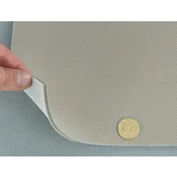 Автотканина стельова сітчаста Zeus 154, колір темно-бежевий, на поролоні 3мм з сіткою, ширина 1.7 м, Туреччина