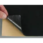 Карпет велюровий Standart чорний для авто самоклейка, лист 90х100см Мініатюра 1