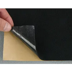 Карпет-самоклейка Standart велюровий чорний, для авто, товщина 2мм, щільність 220г/м2, лист 90х100см