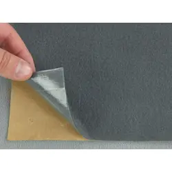 Карпет-самоклейка велюровий Lite темно-сірий, для авто, товщина 1мм, щільність 200г/м2, лист 75х100см