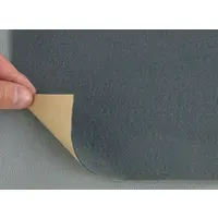 Карпет-самоклейка велюровий Lite темно-сірий, для авто, товщина 1мм, щільність 200г/м2, лист 50х100см