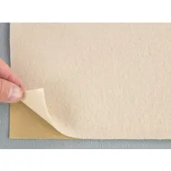 Карпет велюровий Lite для авто кремовий, самоклейка, товщина 1мм, щільність 200г/м2, лист 150х100см