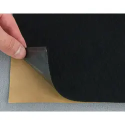 Карпет-самоклейка Lite велюровий чорний, для авто, товщина 1мм, щільність 200г/м2, лист 50х100см