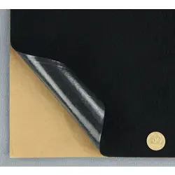 Карпет-самоклейка Lite велюровий чорний, для авто, товщина 1мм, щільність 200г/м2, лист 150х100см
